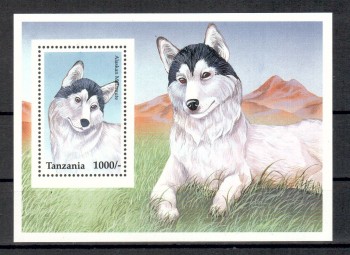 Hunde 579 Tansania Michelnummer Block 319 postfrisch