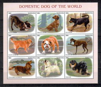 Hunde 580 Tansania Michelnummer 3364 - 3372 postfrisch