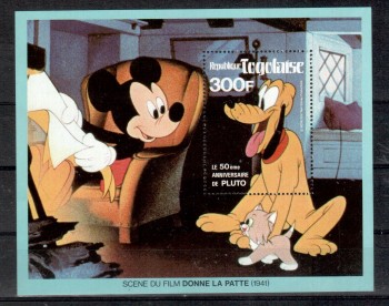 Hunde 589 Togo Michelnummer Block 166 postfrisch