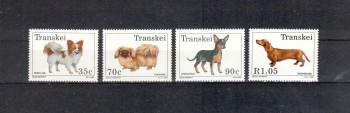 Hunde 597 Transkei Michelnummer 299 - 302 postfrisch