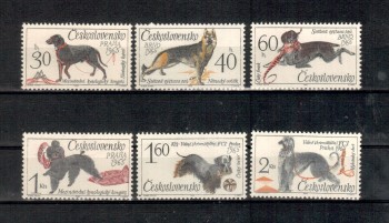 Hunde 603 Tschechoslowakei Michelnummer 1542 - 1547 postfrisch