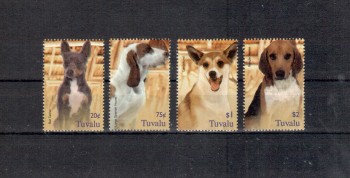 Hunde 605 Tuvalu Michelnummer 1199 - 1202 postfrisch
