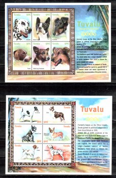 Hunde 607 Tuvalu Michelnummer 962 - 973 postfrisch