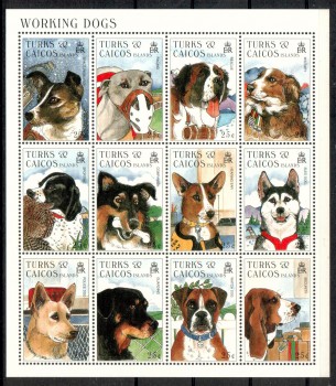 Hunde 611 Turks + Caicos Michelnummer 1332 - 1343 postfrisch
