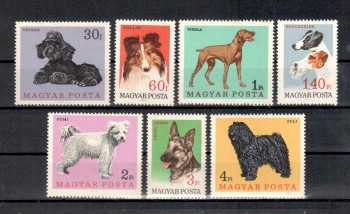 Hunde 617 Ungarn Michelnummer 2327 - 2343 postfrisch