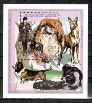 Hunde 645 Zentralafrika Michelnummer Block 602 A postfrisch