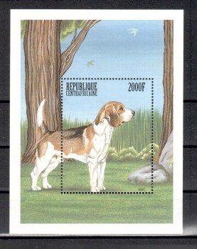 Hunde 647 Zentralafrika Michelnummer Block 628 postfrisch