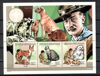 Hunde 648 Zentralafrika Michelnummer 2099 - 2101 postfrisch