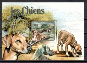 Hunde 650 Zentralafrika Michelnummer Block 728 postfrisch