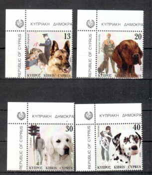 Hunde 653 Zypern Michelnummer 1058 - 1061 postfrisch
