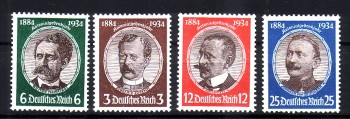 Deutsches Reich Michelnummer 540 - 543 postfrisch