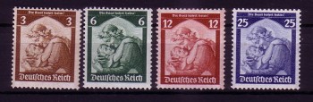 Deutsches Reich Michelnummer 565 - 568 postfrisch