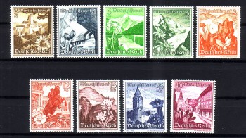 Deutsches Reich Michelnummer 675 - 683 postfrisch