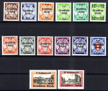 Deutsches Reich Michelnummer 716 - 729 postfrisch Deutsches Reich Michelnummer 716 - 729 postfrisch