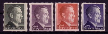 Deutsches Reich Michelnummer 799 - 802 B postfrisch Deutsches Reich Michelnummer 799 - 802 B postfrisch