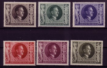 Deutsches Reich Michelnummer 844 - 849 postfrisch Deutsches Reich Michelnummer 844 - 849 postfrisch