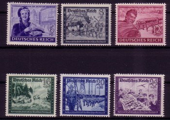 Deutsches Reich Michelnummer 888 - 893 postfrisch Deutsches Reich Michelnummer 888 - 893 postfrisch