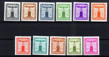 Deutsches Reich Michelnummer Dienst 155 - 165 postfrisch Deutsches Reich Michelnummer Dienst 155 - 165 postfrisch