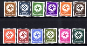 Deutsches Reich Michelnummer Dienst 166 - 177 postfrisch Deutsches Reich Michelnummer Dienst 166 - 177 postfrisch