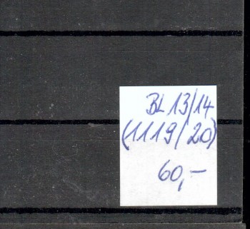 Spanien Michelnummer 1119 - 1120 Block 13 + 14 postfrisch