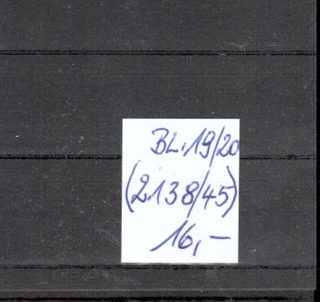 Spanien Michelnummer 2138 - 2145 Block 19 + 20 postfrisch