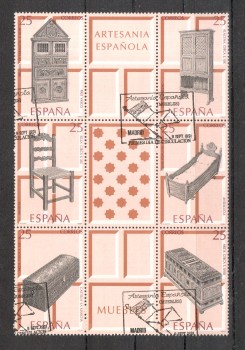 Spanien Michelnummer 3001 - 3006 gestempelt