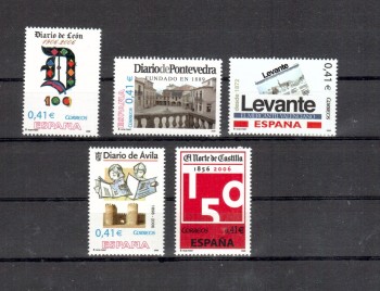 Spanien Michelnummer 4122 - 4126 postfrisch Spanien Michelnummer 4122 - 4126 postfrisch