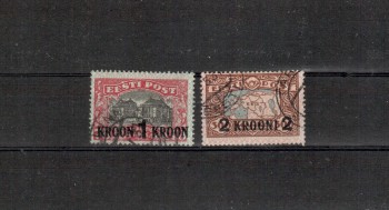 Estland Michelnummer 87 - 88 gestempelt