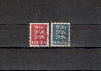 Estland Michelnummer 106 - 107 gestempelt