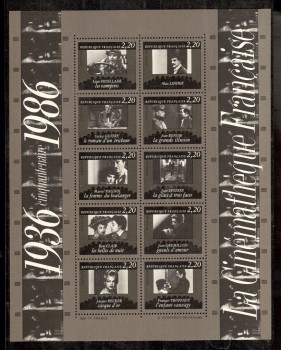 Frankreich Michelnummer 2566 - 2575 Block 7 postfrisch