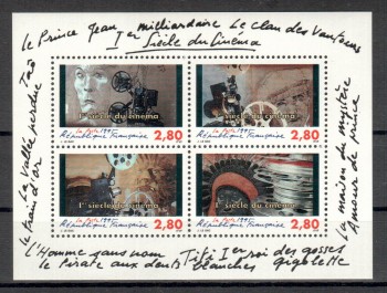 Frankreich Michelnummer 3063 - 3066 Block 15 postfrisch Frankreich Michelnummer 3063 - 3066 Block 15 postfrisch