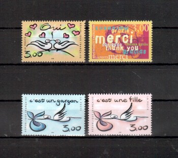 Frankreich Michelnummer 3371 - 3374 postfrisch Frankreich Michelnummer 3371 - 3374 postfrisch