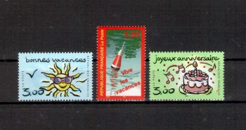Frankreich Michelnummer 3383 - 3385 postfrisch Frankreich Michelnummer 3383 - 3385 postfrisch