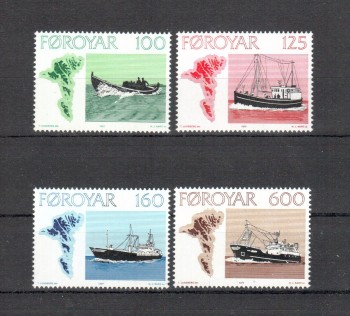 Faroer Michelnummer 24 - 27 postfrisch Faroer Michelnummer 24 - 27 postfrisch
