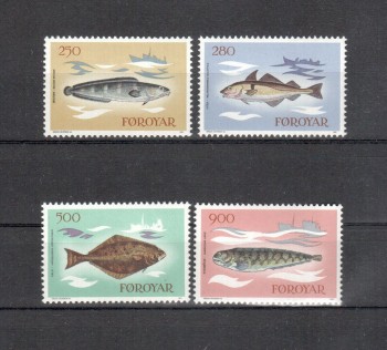Faroer Michelnummer 86 - 89 postfrisch