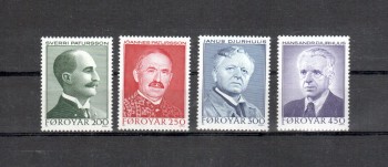 Faroer Michelnummer 99 - 102 postfrisch Faroer Michelnummer 99 - 102 postfrisch