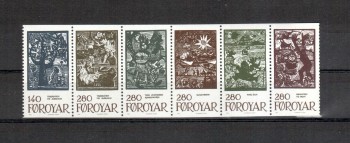 Faroer Michelnummer 106 - 111 postfrisch