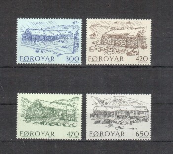 Faroer Michelnummer 145 - 148 postfrisch