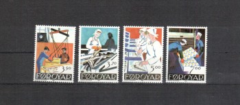 Faroer Michelnummer 194 - 197 postfrisch Faroer Michelnummer 194 - 197 postfrisch
