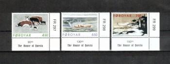 Faroer Michelnummer 305 - 307 postfrisch Faroer Michelnummer 305 - 307 postfrisch