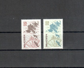 Faroer Michelnummer 379 - 380 postfrisch