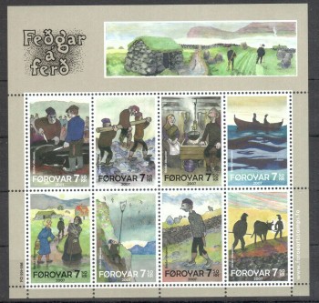 Faroer Michelnummer 599 - 606 postfrisch Faroer Michelnummer 599 - 606 postfrisch