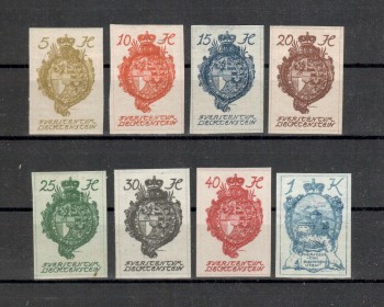 Liechtenstein Michelnummer 17 - 24 postfrisch Falz Liechtenstein Michelnummer 17 - 24 postfrisch Falz