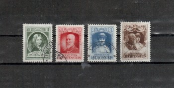 Liechtenstein Michelnummer 90 - 93 gestempelt Liechtenstein Michelnummer 90 - 93 gestempelt