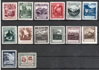 Liechtenstein Michelnummer 94 - 107 postfrisch Falz Liechtenstein Michelnummer 94 - 107 postfrisch Falz