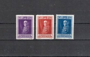 Liechtenstein Michelnummer 122 - 124 postfrisch Liechtenstein Michelnummer 122 - 124 postfrisch