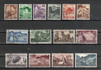 Liechtenstein Michelnummer 156 - 169 gestempelt Liechtenstein Michelnummer 156 - 169 gestempelt