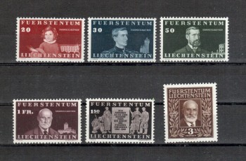 Liechtenstein Michelnummer 186 - 191 postfrisch Liechtenstein Michelnummer 186 - 191 postfrisch
