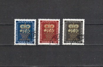 Liechtenstein Michelnummer 240 - 242 gestempelt