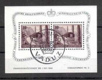 Liechtenstein Michelnummer 248 Block 4 gestempelt